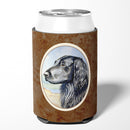 Flat Coated Retriever Can or Bottle Hugger Cooler Sleeve for Standard 12 oz Cans, Insulated Foam Beer & Soda Can Hugger Reusable