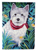 Westie House Flag 28x40 Porch Sleeve Pole Decorative Outside Yard Banner Artwork Wall Hanging, Polyester