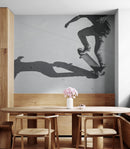 Black and White Skateboard Urban Wall Mural.
