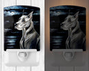 Great Dane Moonlight Ceramic Night Light Compact, UL-Certified, Ideal for Bedroom, Bathroom, Nursery, Hallway, Kitchen, 6x4x3, Multicolor