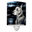 Great Dane Moonlight Ceramic Night Light Compact, UL-Certified, Ideal for Bedroom, Bathroom, Nursery, Hallway, Kitchen, 6x4x3, Multicolor