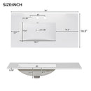 36" Gray Bathroom Vanity with Ceramic Sink Combo
