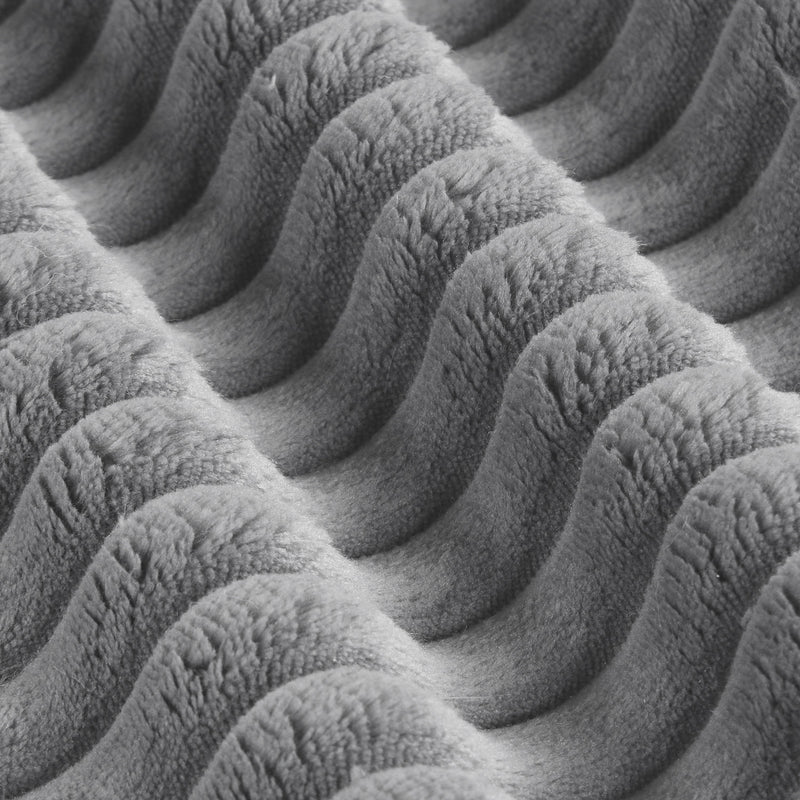 86.6 Inch Corduroy 3-seater sofa With 3 back pillows, 2 toss pillows and two ottoman, Comfy Sofa- Deep Seat Couch for Living Room