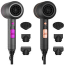 1800W Hair Dryer Portable Compact Hair Blow Dryer with Cool/Warm/Hot Wind with Diffuser Concentrator/Comb Nozzle ALCI Plug Overheat Protection for Wom