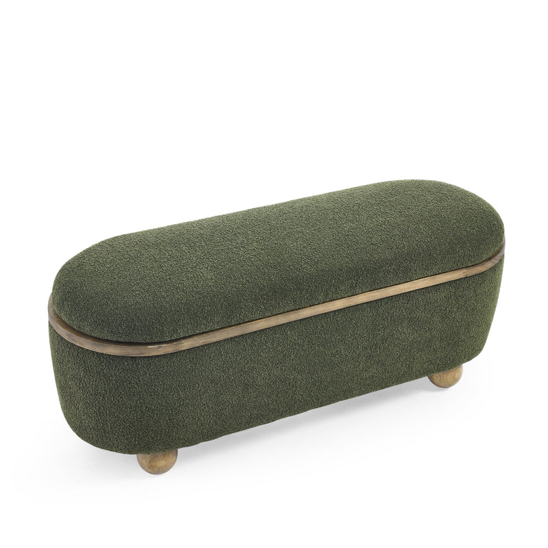 Walker Edison | Upholstered Storage Ottoman Bench