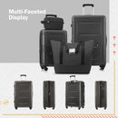 2 Piece Luggage Set With Bags Expanable Spinner Wheels ABS Lightweight Suitcase With Tsa Lock 20" / 24" by HouseOfZazla