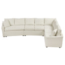 L-Shaped Sofa Convertible Sofa Bed Pull Out Sofa Sleeper With Two Back Pillows, Two USB Ports And Two Power Sockets For Living Room