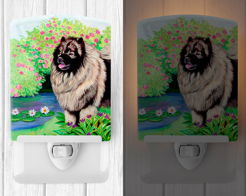 Keeshond Ceramic Night Light 7074CNL