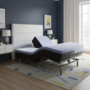 Refresh - 12" Flex Head Latex Foam Hybrid Mattress And Adjustable Base Bundle - Blue - King by Unique Piece Furniture