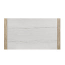 Vanilla - Real Marble Dining Table And Chair Set With Upholstery - Beige / Natural by HouseOfZazla