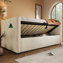 Upholstered Hydraulic Storage Daybed With USB & Type C Charging by HouseOfZazla