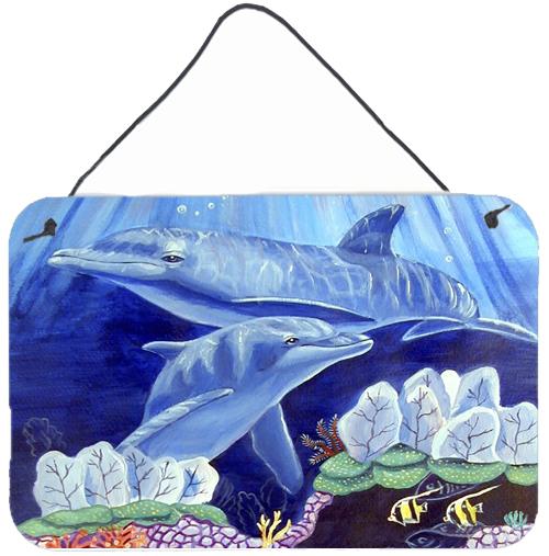 Dolphin under the sea Aluminium Metal Wall or Door Hanging Prints