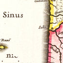 Vintage Map of Estonia, Latvia & Lithuania 1665