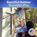 Whippet Waiting on you House Flag 28x40 Porch Sleeve Pole Decorative Outside Yard Banner Artwork Wall Hanging, Polyester