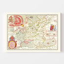Vintage Map of Russia 1665