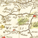 Vintage Map of Russia 1665