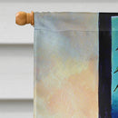 Shih Tzu Double Trouble House Flag 28x40 Porch Sleeve Pole Decorative Outside Yard Banner Artwork Wall Hanging, Polyester