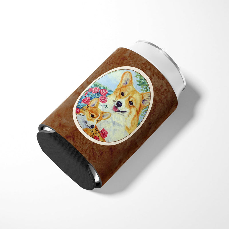 Corgi Momma loves Roses Can or Bottle Hugger 7084CC