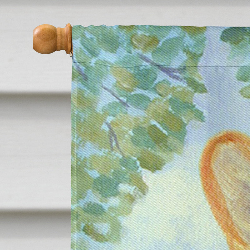 Corgi Momma's Love and Roses Flag Canvas House Size