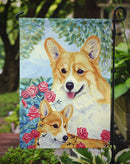Corgi Momma's Love and Roses Garden Flag – Decorative Outdoor Yard Flag