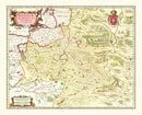 Vintage Map of Russia 1665