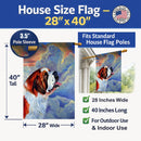 Saint Bernard Loyalty House Flag 28x40 Porch Sleeve Pole Decorative Outside Yard Banner Artwork Wall Hanging, Polyester