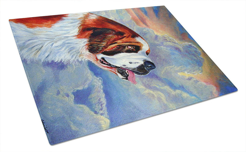 Saint Bernard Glass Cutting Board Large