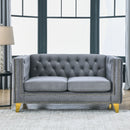 Upholstered Couch Sofa With Button Tufting For Living Room by HouseOfZazla