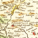 Vintage Map of Poland 1665