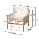Modern Outdoor Woven Lounge Chair With Solid Wood Frame - Teak by HouseOfZazla