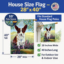 Cardigan Corgi House Flag 28x40 Porch Sleeve Pole Decorative Outside Yard Banner Artwork Wall Hanging, Polyester