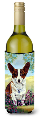 Cardigan Corgi Wine Bottle Hugger Gift Sleeve for Standard 750 ml Bottles, Insulated Reusable Also Fits Mini Shot & Pint Bottles