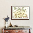 Vintage Map of Southwestern Poland 1665