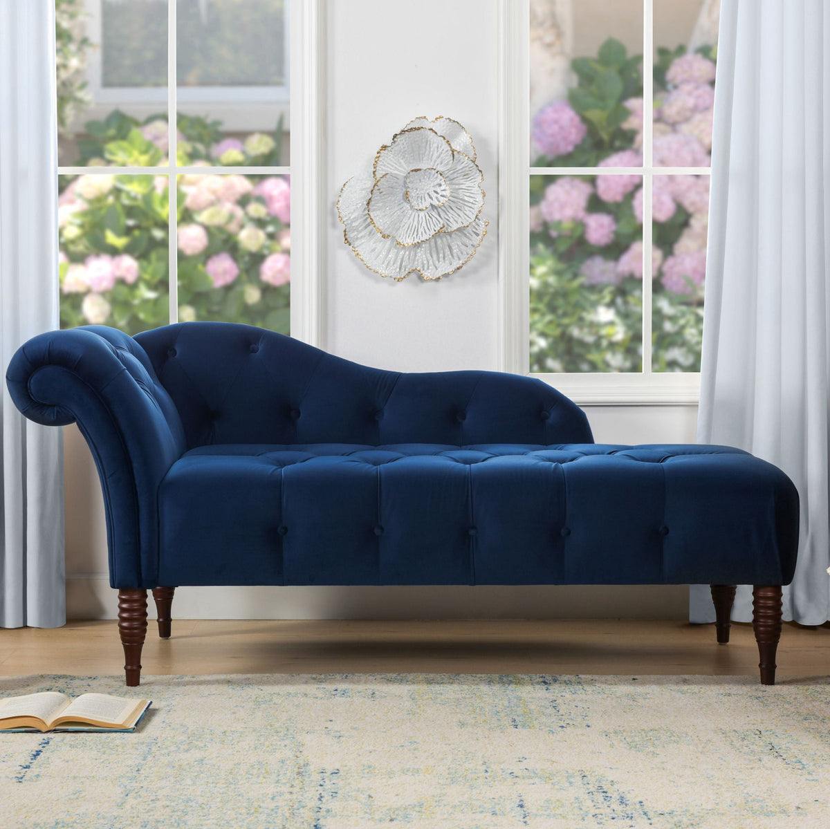 Samuel - Tufted Roll Arm Chaise Lounge, photo 3 of 39