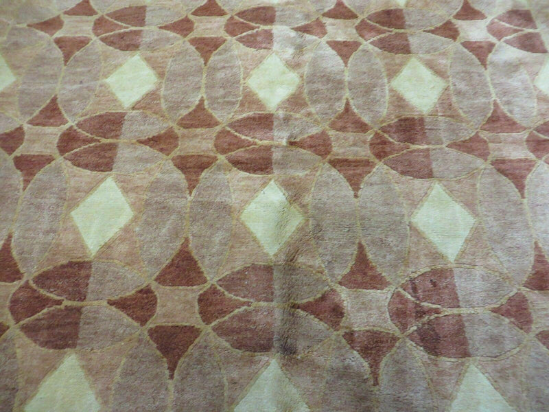 5' X 7' Modern Tibetan Nepal Art Deco Chinese Hand Knotted Wool Rug Decorative Contemporary Home Décor