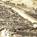 Vintage Map of Hoosick Falls, New York 1889