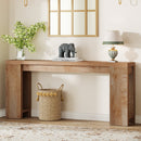 70.9" Wood Console Table, Farmhouse Sofa Table Entryway Table