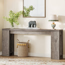 70.9" Wood Console Table, Farmhouse Sofa Table Entryway Table