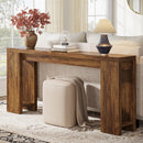 70.9" Wood Console Table, Farmhouse Sofa Table Entryway Table