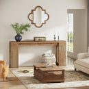 70.9" Wood Console Table, Farmhouse Sofa Table Entryway Table