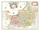 Vintage Map of Prussia 1665