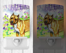 Pit Bull Ceramic Night Light Compact, UL-Certified, Ideal for Bedroom, Bathroom, Nursery, Hallway, Kitchen, 6x4x3, Multicolor