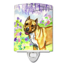 Pit Bull Ceramic Night Light Compact, UL-Certified, Ideal for Bedroom, Bathroom, Nursery, Hallway, Kitchen, 6x4x3, Multicolor