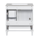 Bathroom Vanity, Modern Bathroom Cabinet With Sink Combo Set, Bathroom Storage Cabinet With A Soft Closing Door And 3 Drawers, Solid Wood Frame by HouseOfZazla