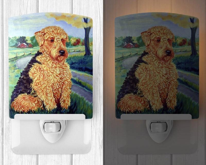 Airedale Terrier Ceramic Night Light 7096CNL