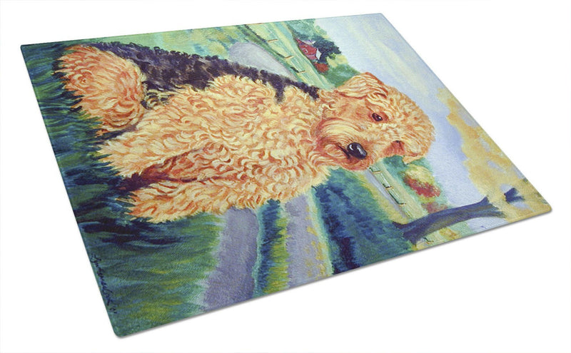 AiredaleTerrier Glass Cutting Board Large