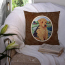 Airedale Terrier Throw Pillow - 14x14 Decorative Pillow – Art for Your Home & Patio 7096PW1414