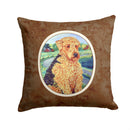 Airedale Terrier Throw Pillow - 14x14 Decorative Pillow – Art for Your Home & Patio 7096PW1414