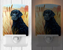 Curly Coated Retriever Ceramic Night Light Compact, UL-Certified, Ideal for Bedroom, Bathroom, Nursery, Hallway, Kitchen, 6x4x3, Multicolor