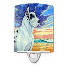 Harelquin Great Dane Ceramic Night Light Compact, UL-Certified, Ideal for Bedroom, Bathroom, Nursery, Hallway, Kitchen, 6x4x3, Multicolor